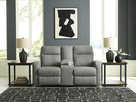 Gauntlet Reclining Loveseat with Console
