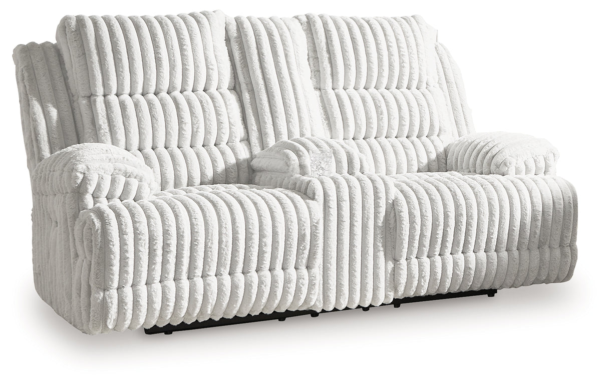 Rhines Falls Power Reclining Loveseat with Console