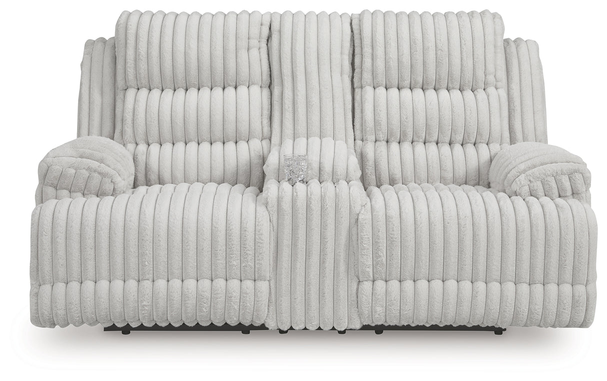 Rhines Falls Power Reclining Loveseat with Console