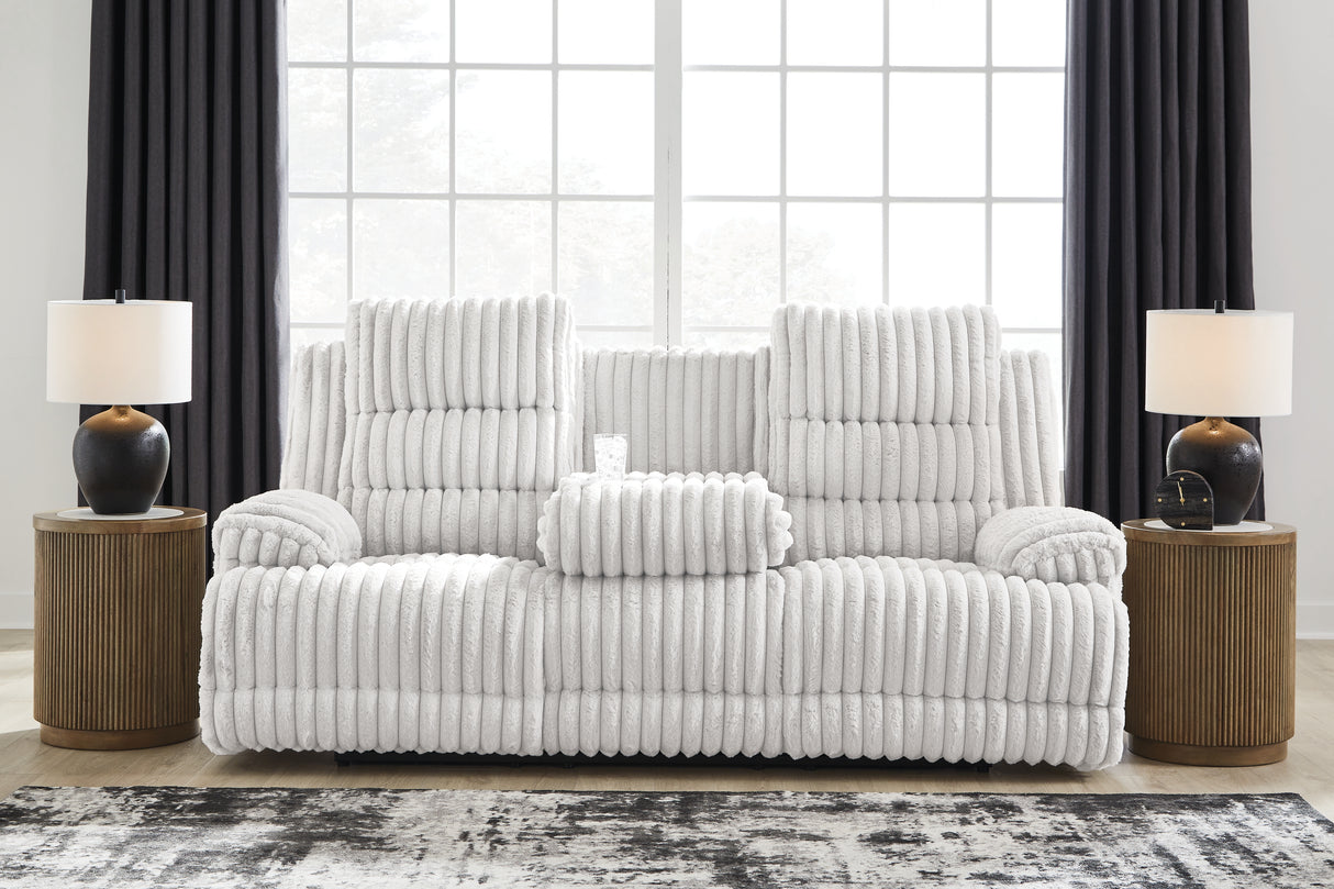 Rhines Falls Power Reclining Sofa with Drop Down Table