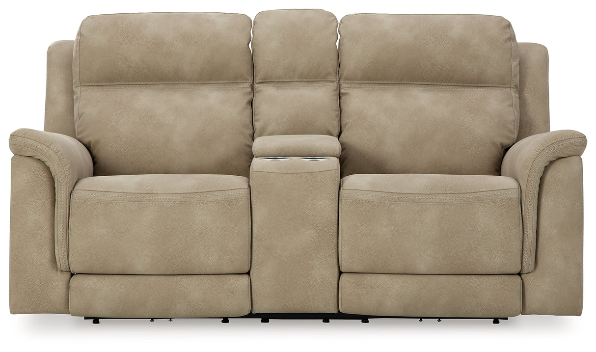 Next-Gen Durapella Power Reclining Loveseat with Console