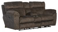 Catnapper Sedona Pwr Headrest Lay Flat Recl Cnsl Loveseat w/Stg & Cupholders Mocha