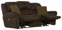 Catnapper Pickett Power Headrest Power Reclining Sofa Walnut