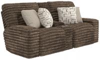 Catnapper Lynx Power Reclining Console Loveseat w/Zero Gravity Mocha