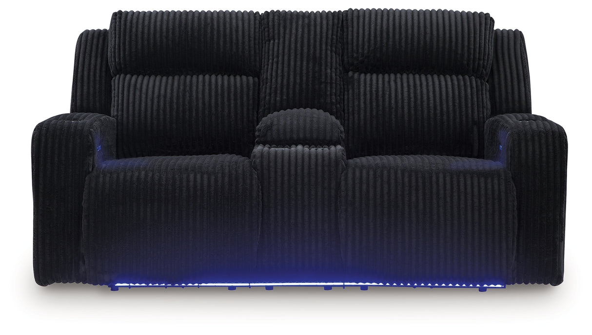 Forest Lake Power Reclining Loveseat with Console