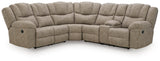 Pearce-Pike 3-Piece Reclining Sectional with Console