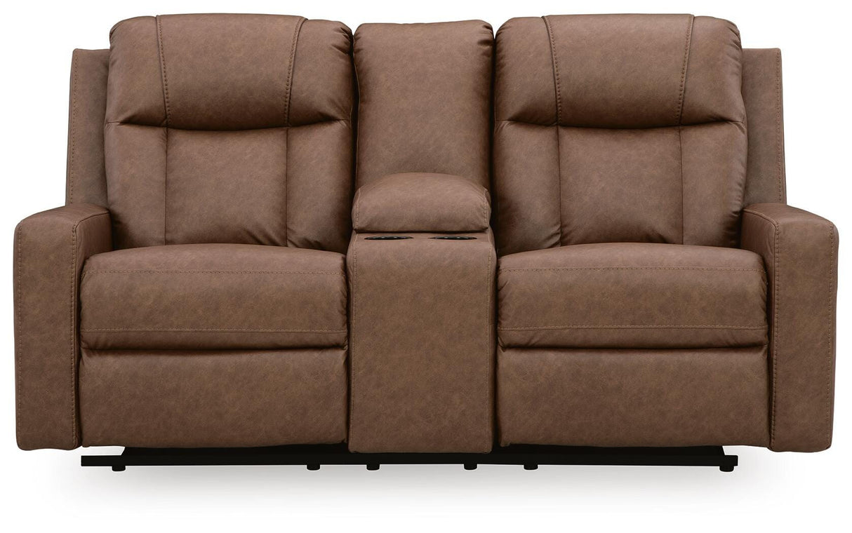 Mackmenville Reclining Loveseat with Console