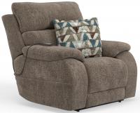 Catnapper Joya Power Headrest Power LayFlat Recliner w/CR3 Heat/Massage/Lumbar/ZG Mushroom
