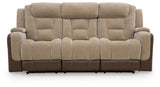 Mixed Motion Power Reclining Sofa
