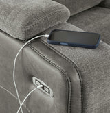 Mixed Motion Power Reclining Loveseat with Console