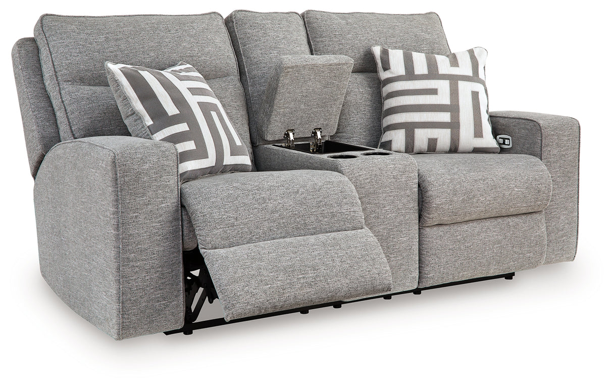 Biscoe Power Reclining Loveseat with Console