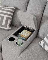 Biscoe Power Reclining Loveseat with Console