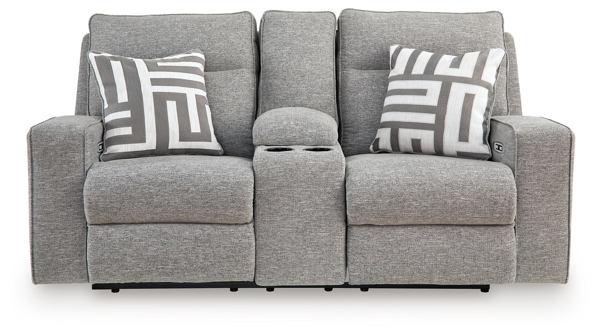 Biscoe Power Reclining Loveseat with Console