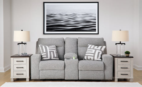 Biscoe Power Reclining Loveseat with Console