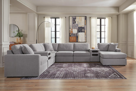 Modmax 8-Piece Sectional with Storage Chaise and Audio Consoles