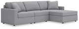 Modmax 3-Piece Sectional Sofa Storage Chaise