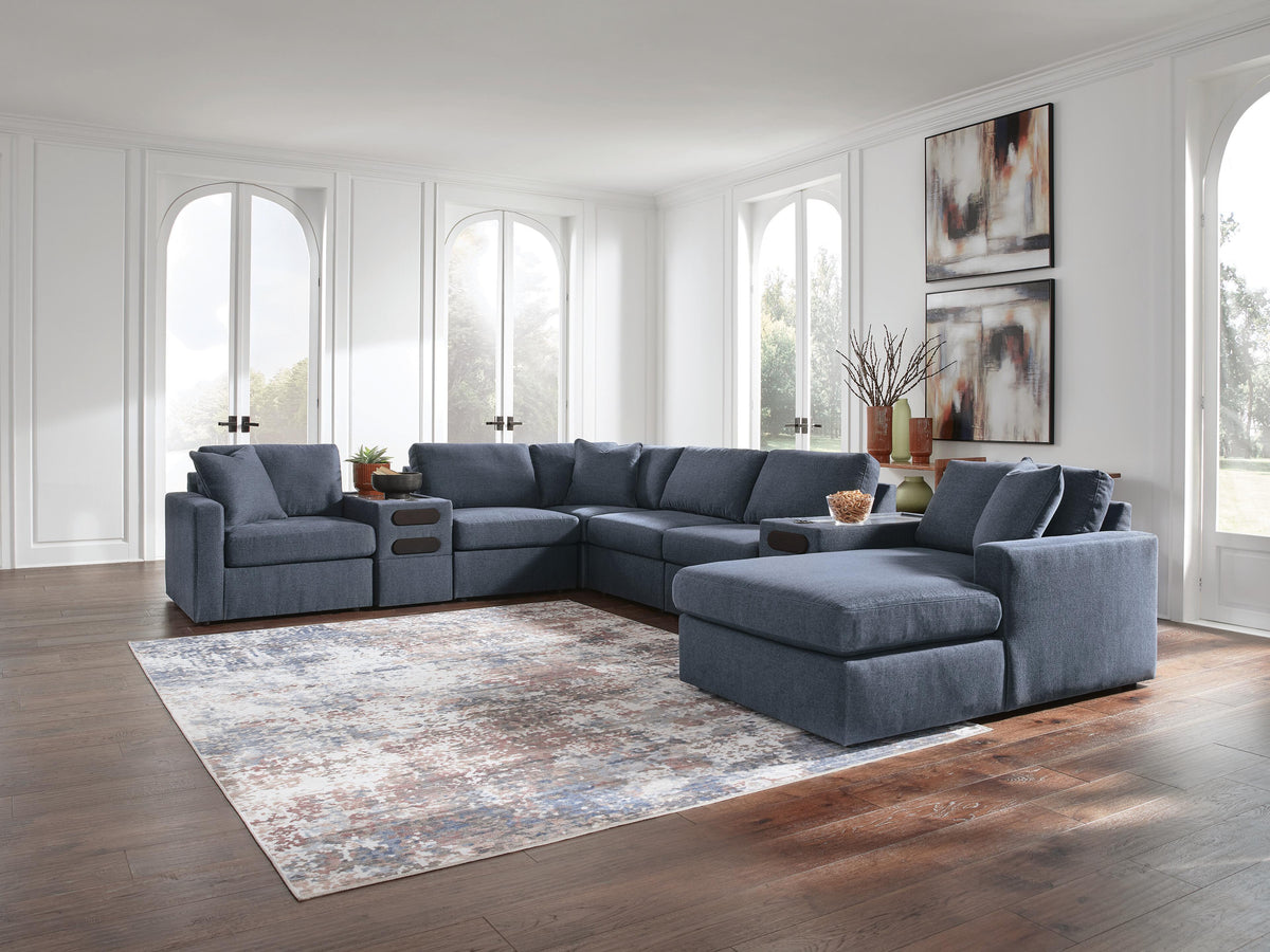 Modmax 8-Piece Sectional with Storage Chaise and Audio Consoles