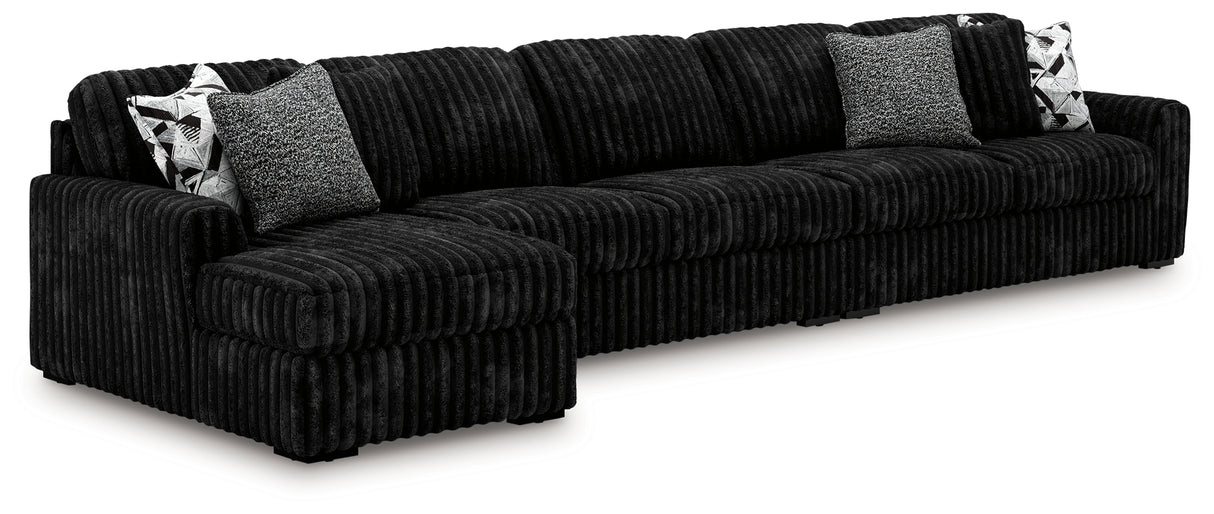 Midnight-Madness 3-Piece Sectional with Chaise