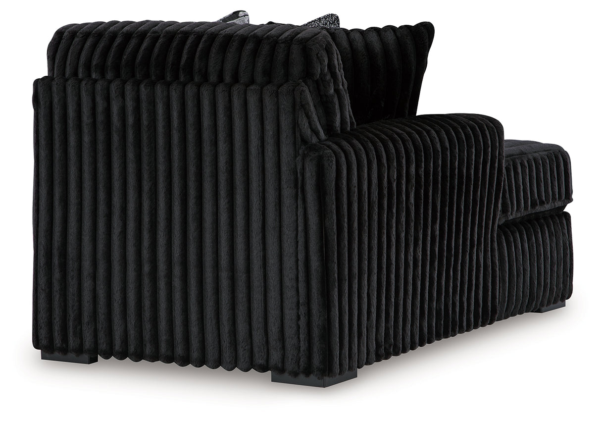 Midnight-Madness 3-Piece Sectional with Chaise