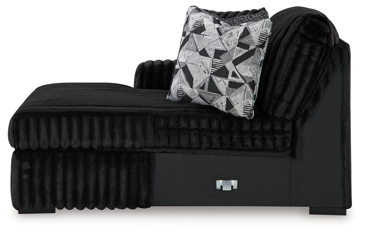 Midnight-Madness 3-Piece Sectional with Chaise