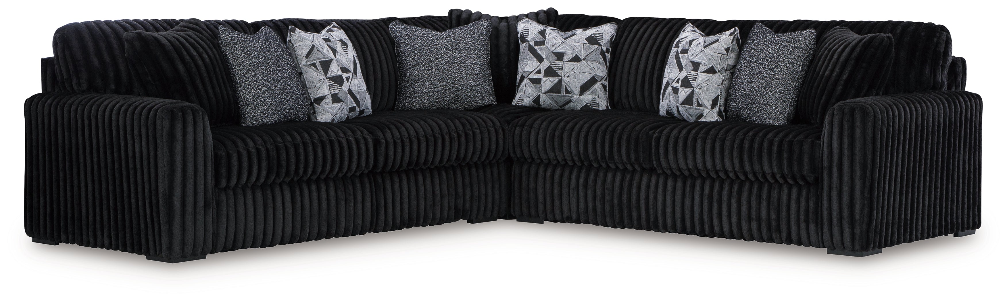 Midnight-Madness 3-Piece Sectional – Robins Furniture