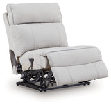 Social Pointe 7-Piece Reclining Sectional with Storage Consoles