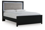 Maeling Queen Upholstered Panel Bed