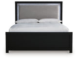 Maeling Queen Upholstered Panel Bed