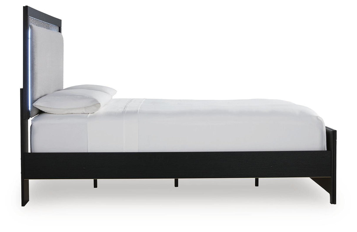 Maeling Queen Upholstered Panel Bed