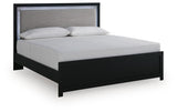 Maeling King Upholstered Panel Bed