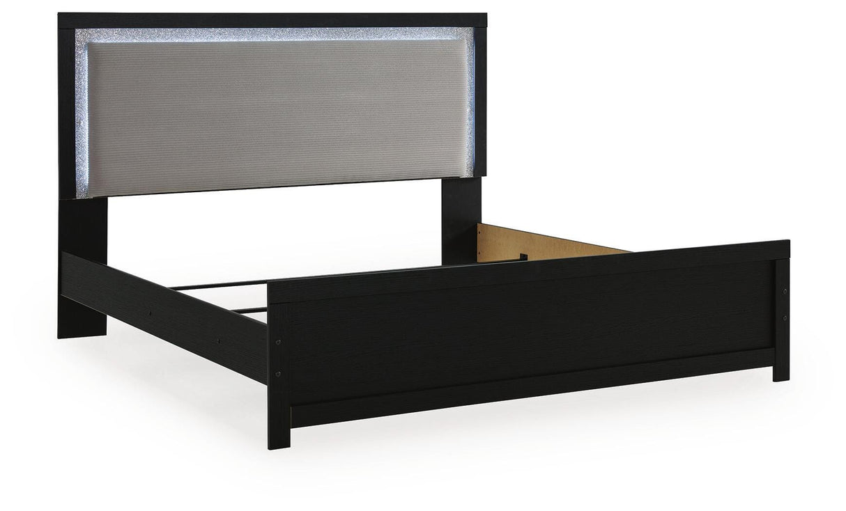 Maeling King Upholstered Panel Bed