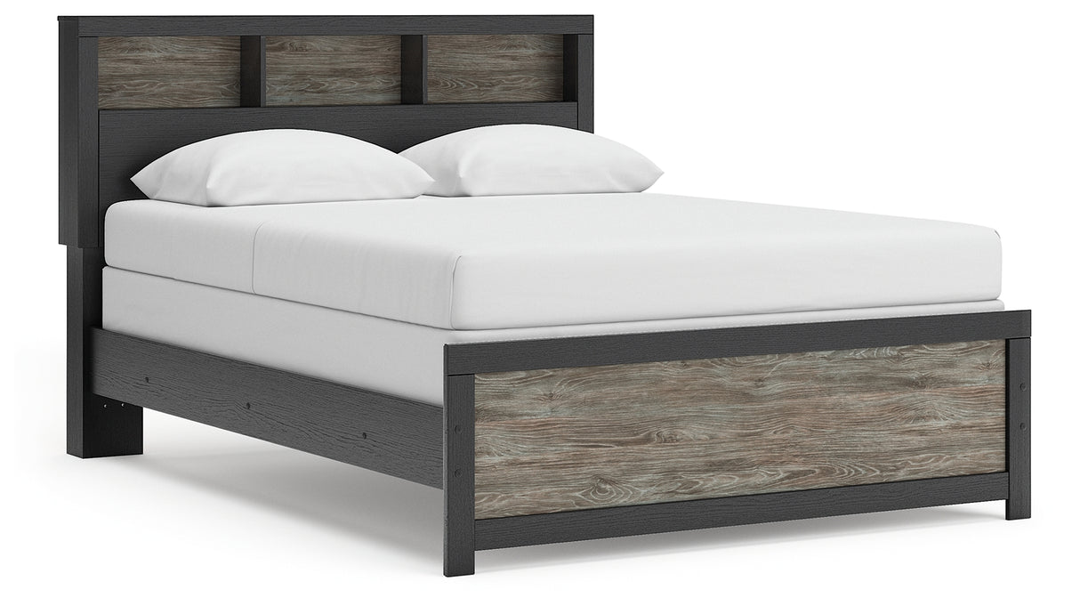 Broachmyn Queen Bookcase Panel Bed