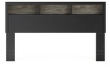 Broachmyn Lighted King Bookcase Headboard