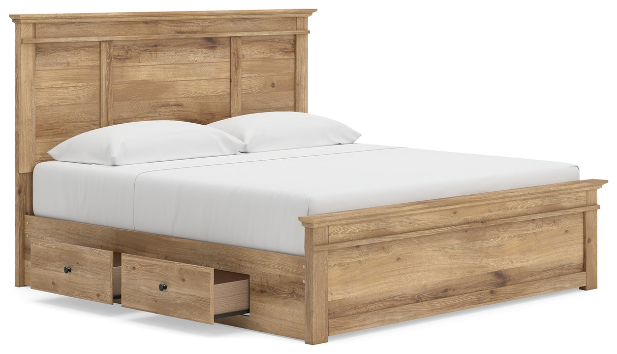 Makidern King Panel Storage Bed