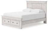 Makidern Queen Panel Storage Bed