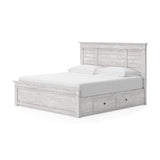 Makidern King Panel Storage Bed