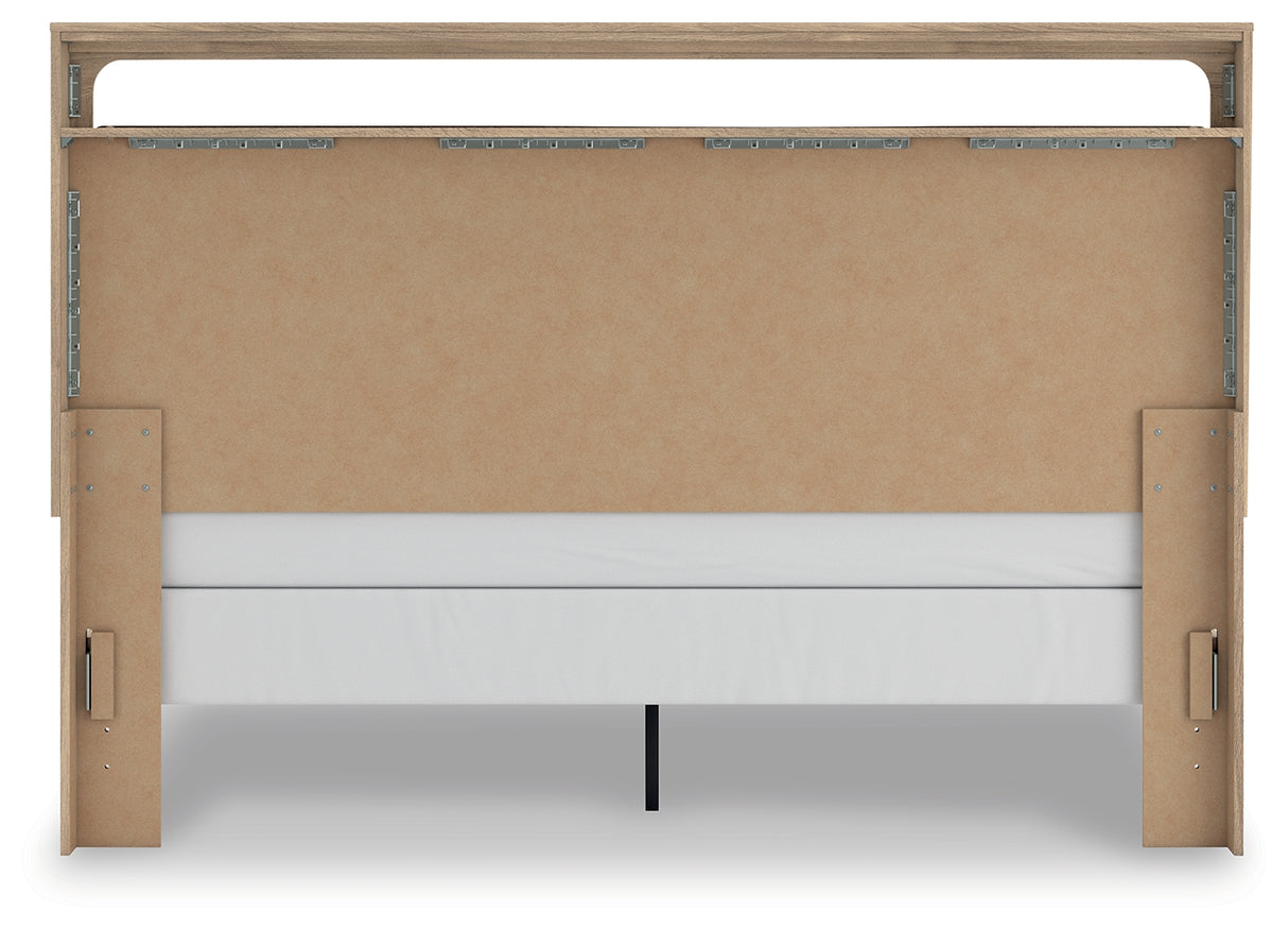 Kinlanni King Upholstered Panel Bed