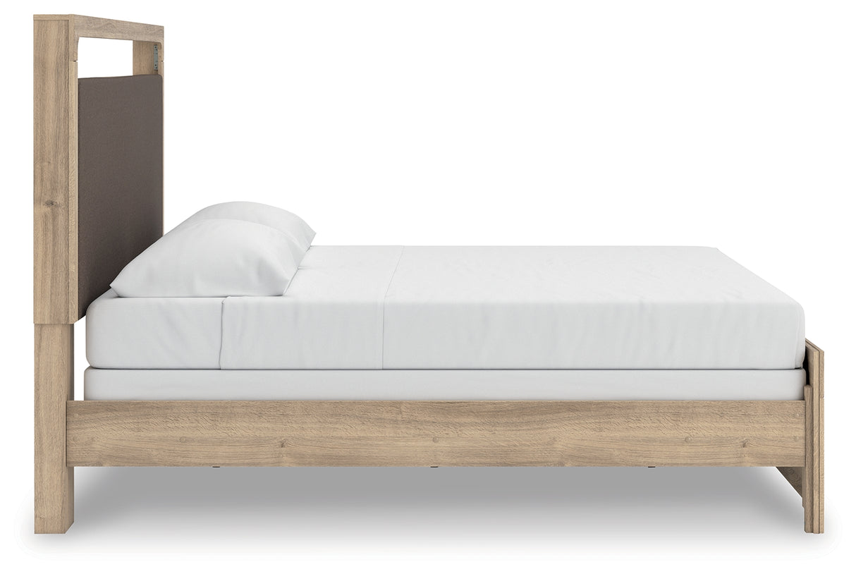 Kinlanni King Upholstered Panel Bed