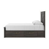 Vonitta Bay Queen Panel Bed with 2 Sided Storage