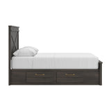 Vonitta Bay Queen Panel Bed with 2 Sided Storage