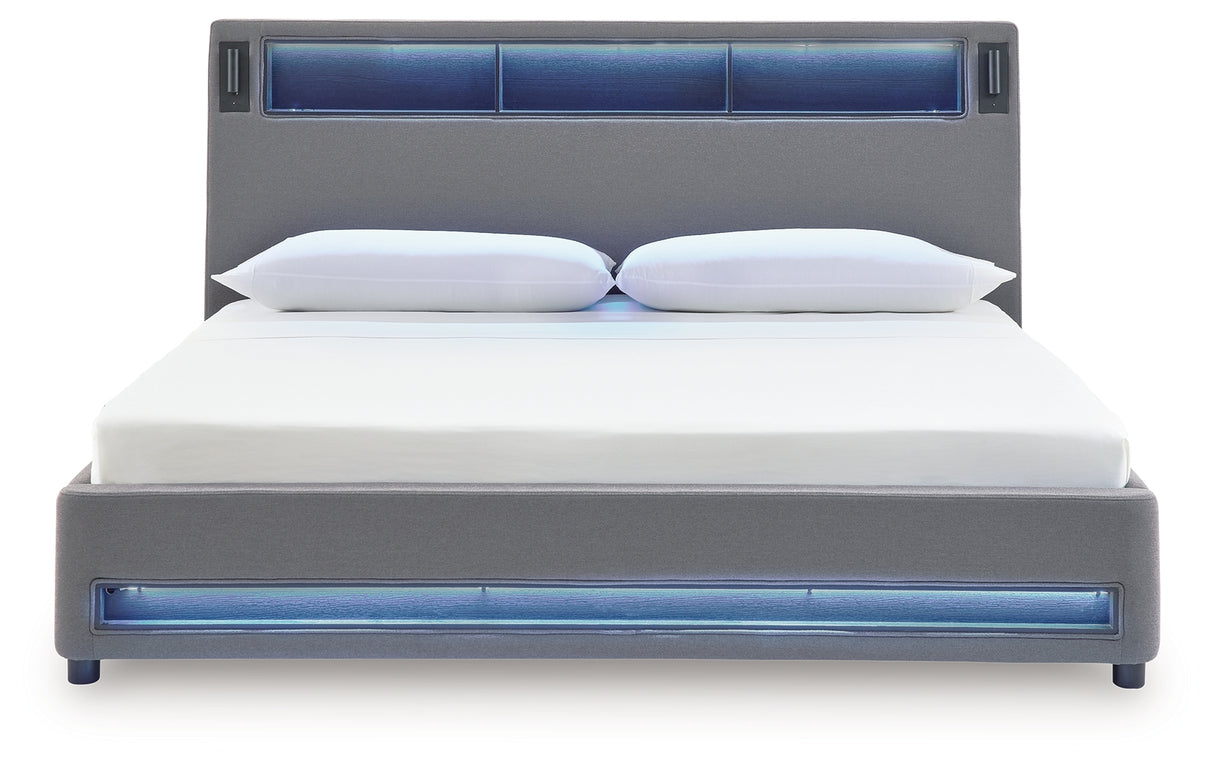 Verishaw California King Upholstered Bed