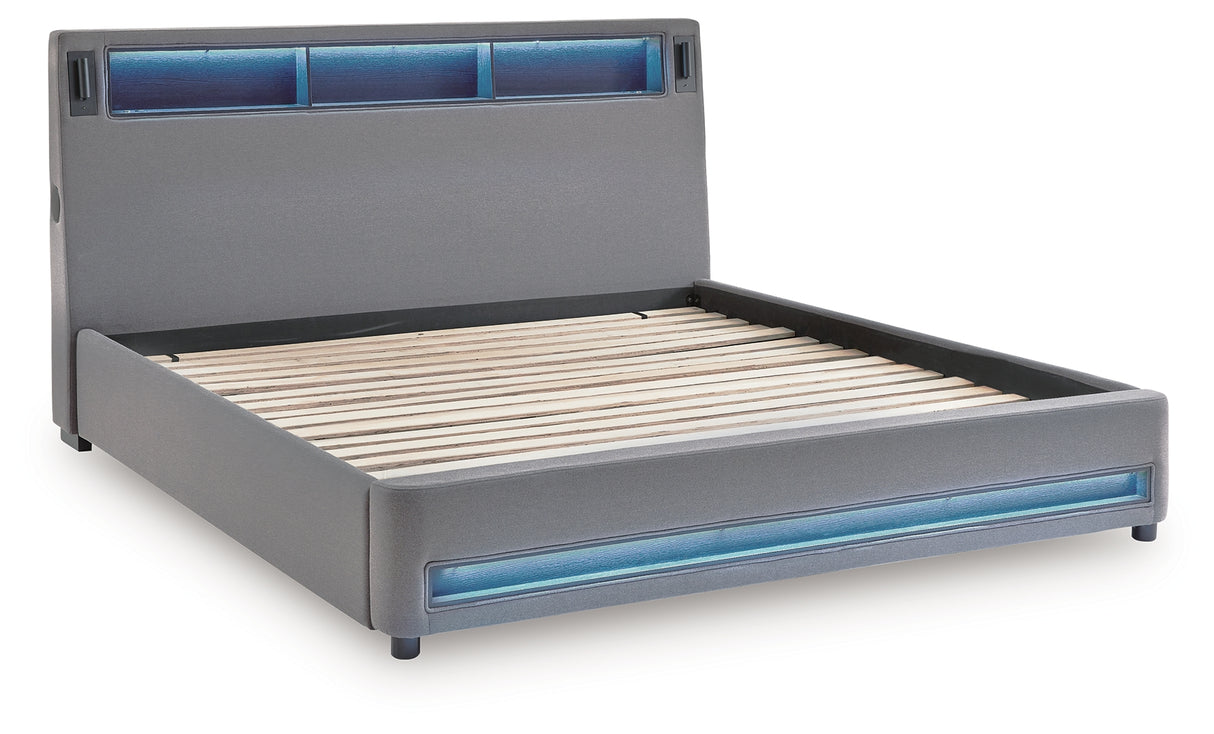 Verishaw California King Upholstered Bed