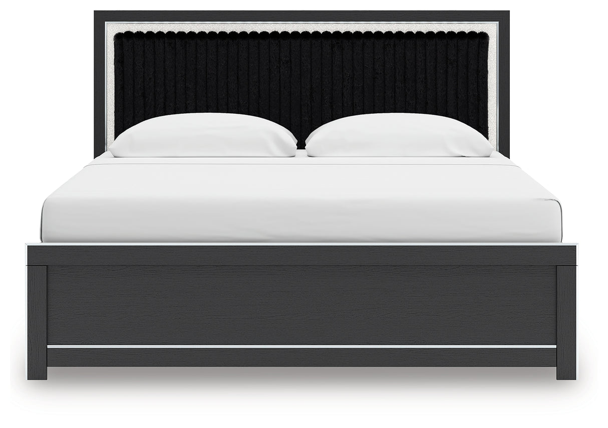 Zuraleus King Upholstered Panel Bed