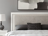 Zuraleus King Upholstered Panel Platform Bed
