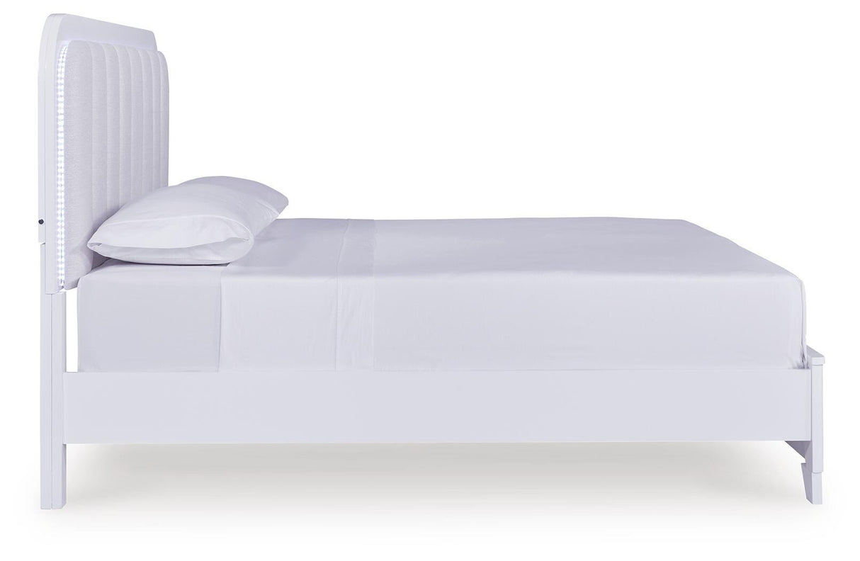 Jarlee King Upholstered Panel Bed