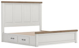 Savonport King Panel Bed with Storage
