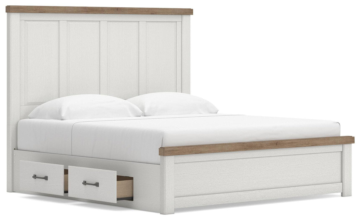Savonport King Panel Bed with Storage