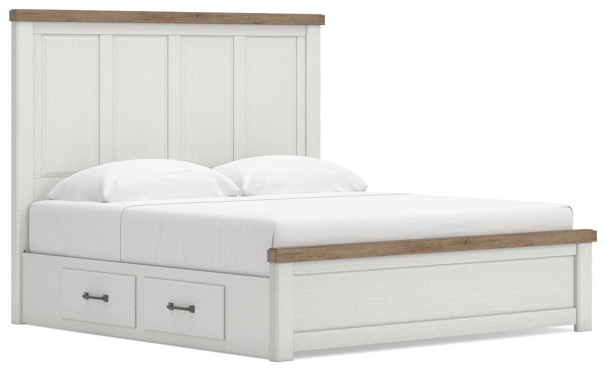 Savonport King Panel Bed with Storage