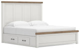 Savonport King Panel Bed with Storage