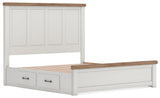 Savonport King Panel Bed with Storage